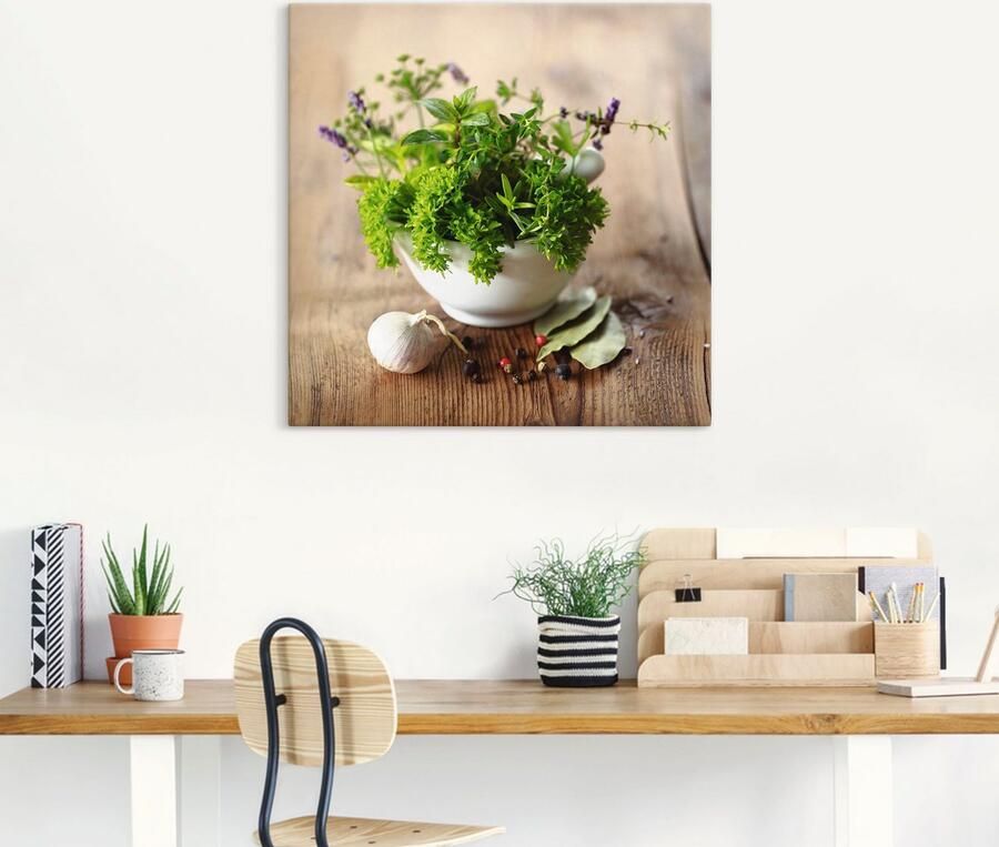 Artland Artprint Verschillende kruiden keuken als artprint van aluminium artprint voor buiten artprint op linnen poster muursticker - Foto 4