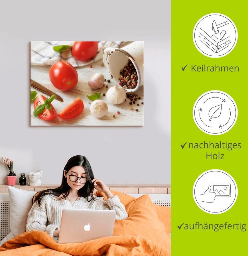 Artland Artprint Verse keuken als artprint op linnen poster in verschillende formaten maten