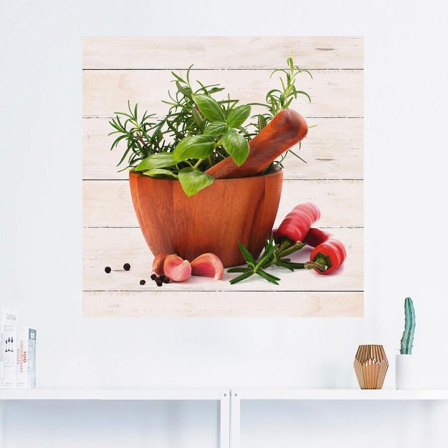 Artland Artprint Verse kruiden en specerijen als artprint op linnen muursticker in verschillende maten - Foto 2