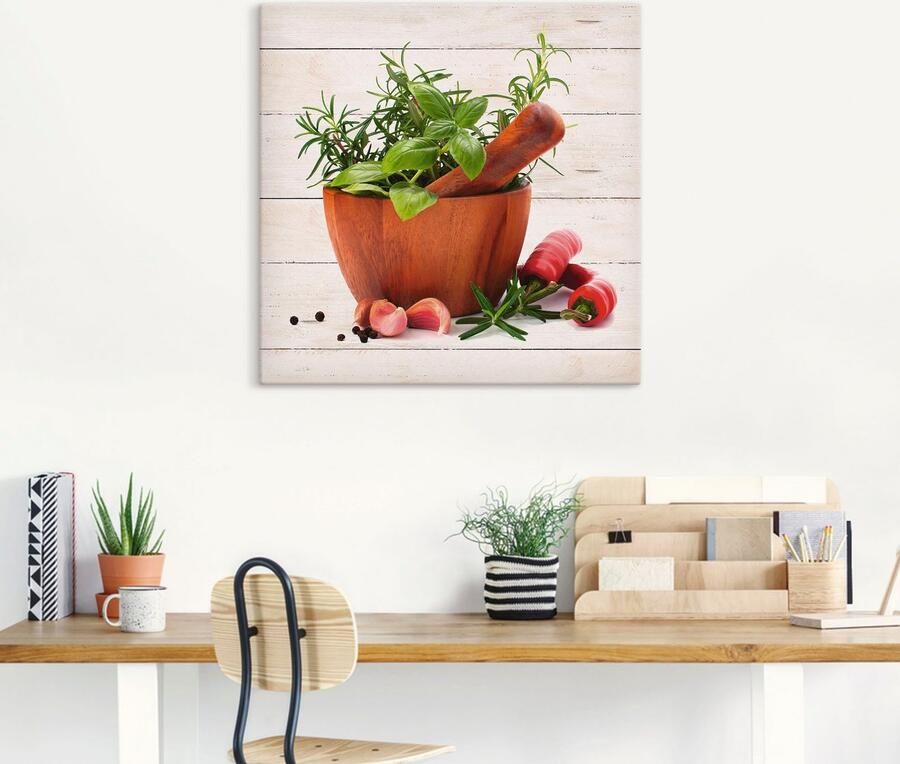 Artland Artprint Verse kruiden en specerijen als artprint op linnen muursticker in verschillende maten - Foto 4