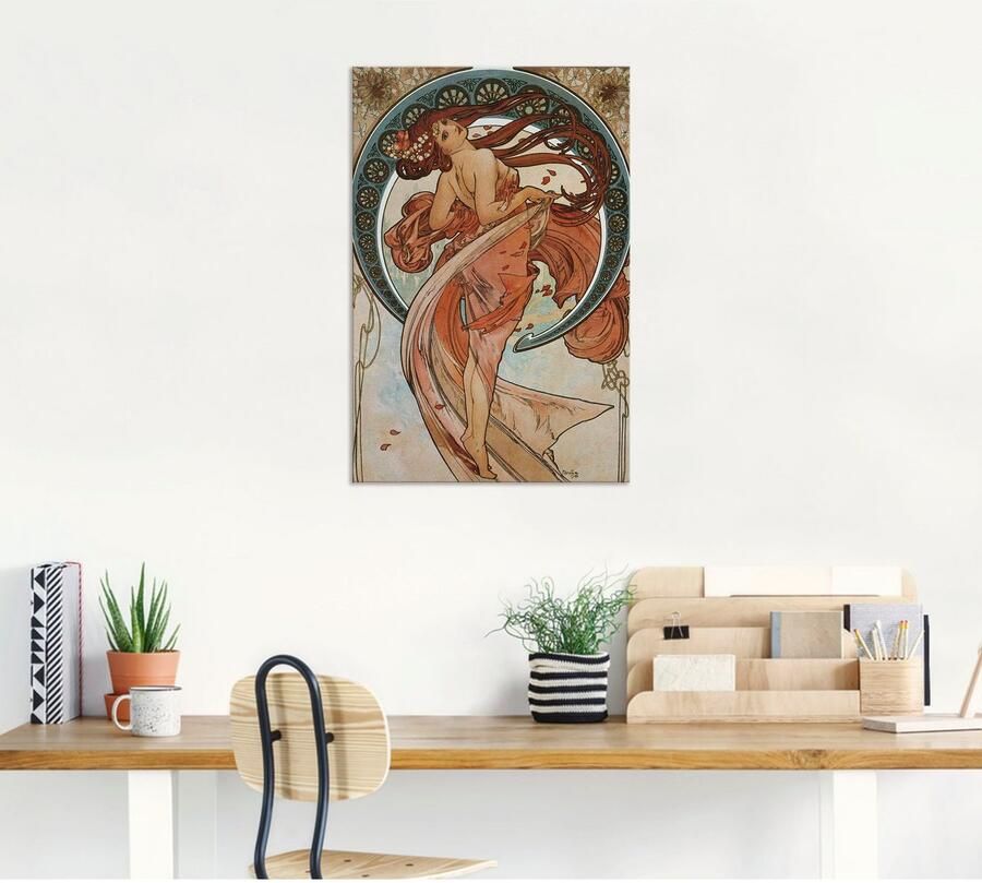 Artland Artprint Vier kunsten: de dans. 1898. als artprint van aluminium artprint voor buiten poster in diverse formaten - Foto 4