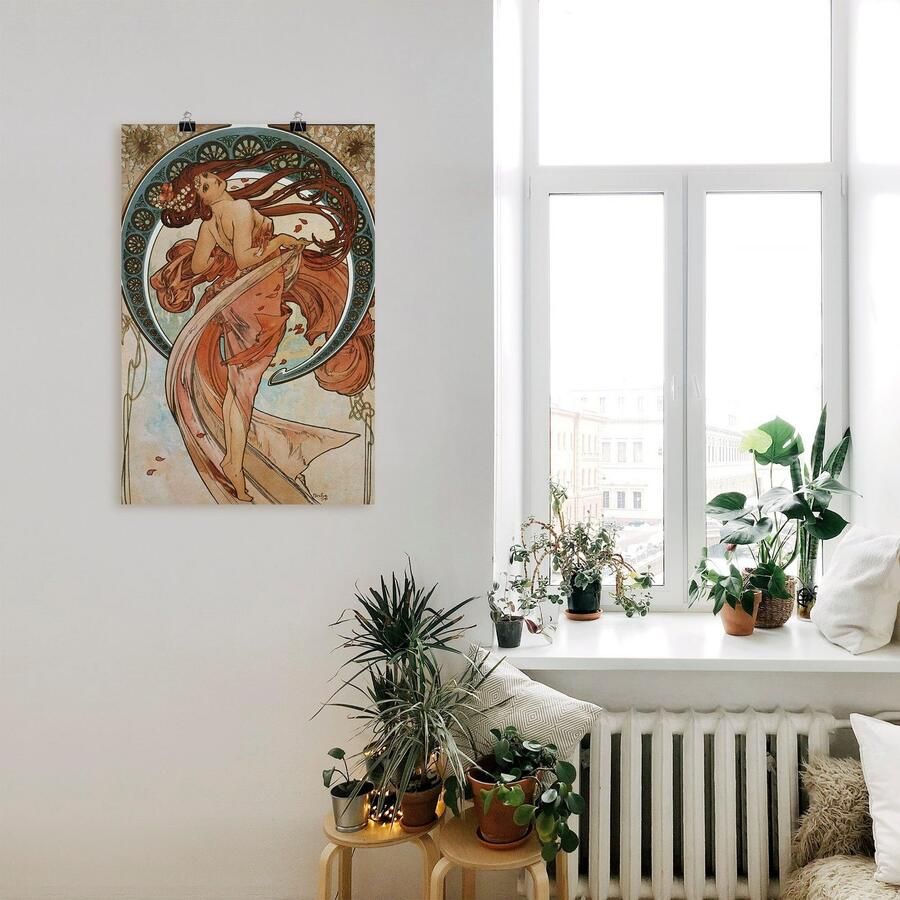 Artland Artprint Vier kunsten: de dans. 1898. als artprint van aluminium artprint voor buiten poster in diverse formaten - Foto 6