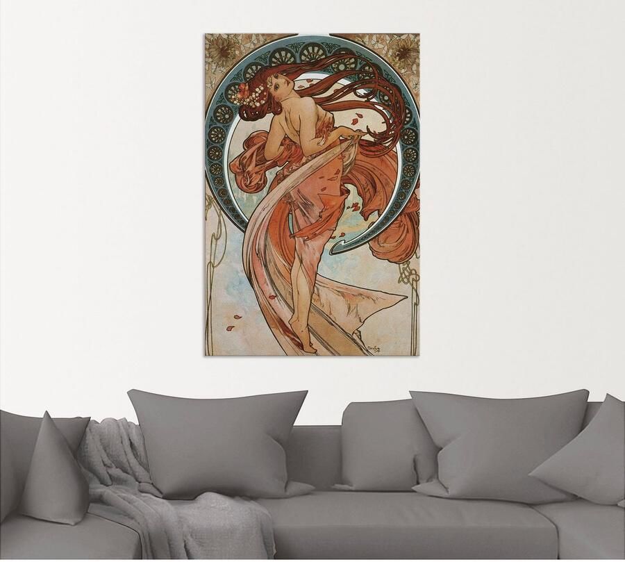 Artland Artprint Vier kunsten: de dans. 1898. als artprint van aluminium artprint voor buiten poster in diverse formaten - Foto 5