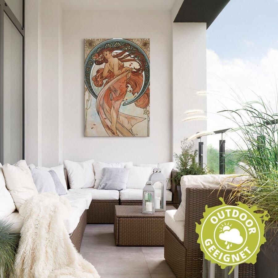 Artland Artprint Vier kunsten: de dans. 1898. als artprint van aluminium artprint voor buiten poster in diverse formaten