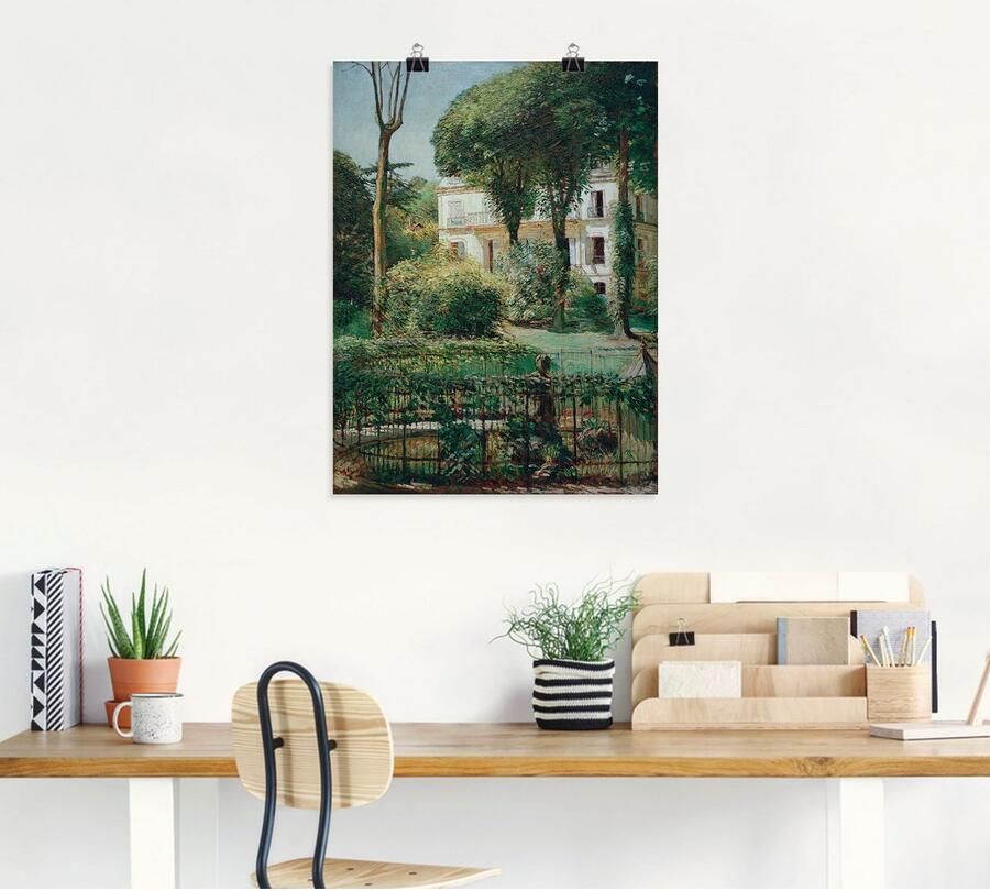 Artland Artprint Villa in Paris als artprint op linnen poster in verschillende formaten maten - Foto 4