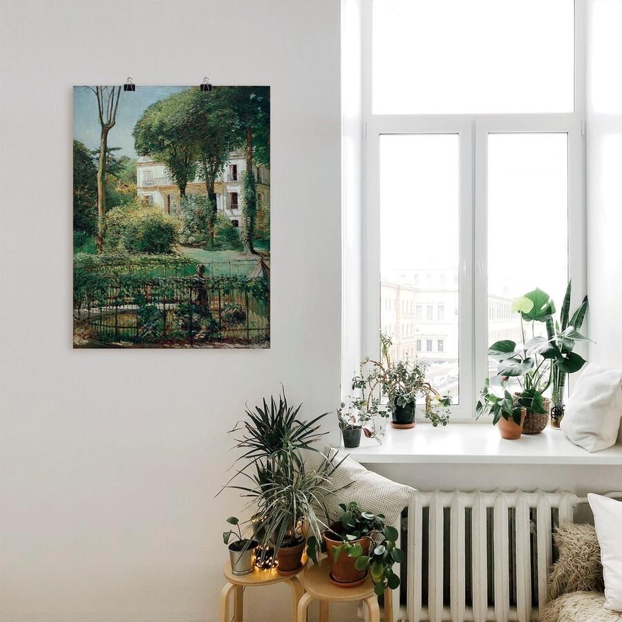 Artland Artprint Villa in Paris als artprint op linnen poster in verschillende formaten maten