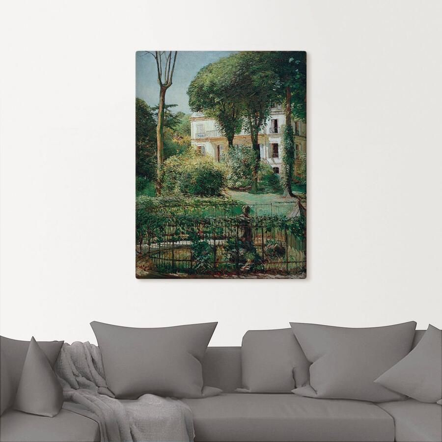 Artland Artprint Villa in Paris als artprint op linnen poster in verschillende formaten maten