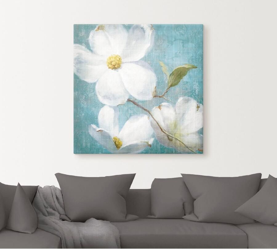Artland Artprint Vintage bloem IV als artprint op linnen poster in verschillende formaten maten - Foto 5