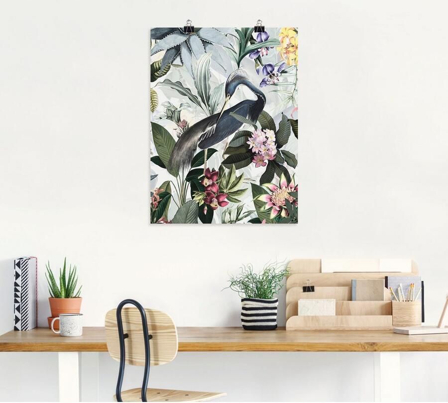 Artland Poster Vintage kraanvogel