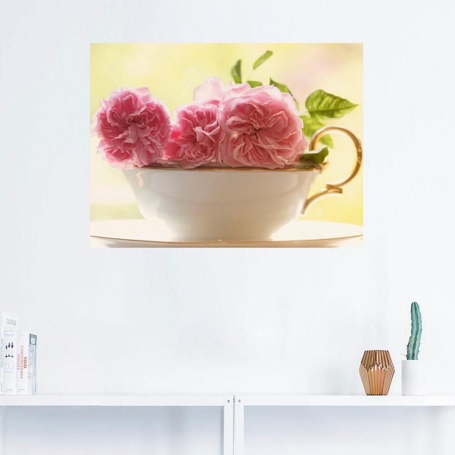 Artland Artprint Vintage rozen als artprint op linnen poster muursticker in verschillende maten