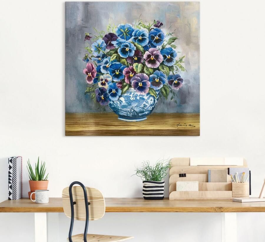 Artland Artprint Viooltjes als artprint van aluminium artprint voor buiten artprint op linnen poster muursticker - Foto 5