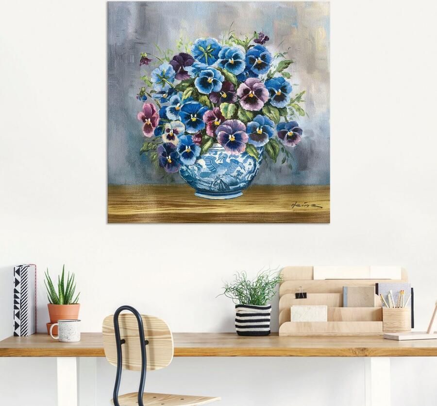 Artland Artprint Viooltjes als artprint van aluminium artprint voor buiten artprint op linnen poster muursticker - Foto 6