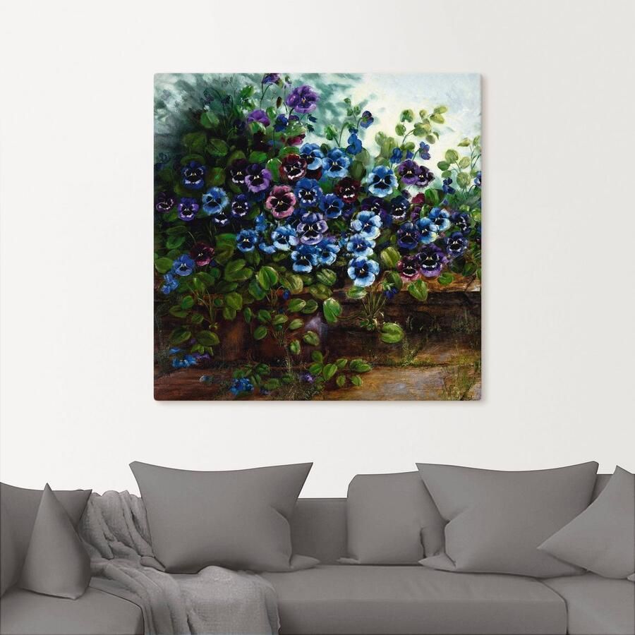 Artland Artprint op linnen Viooltjes II - Foto 2
