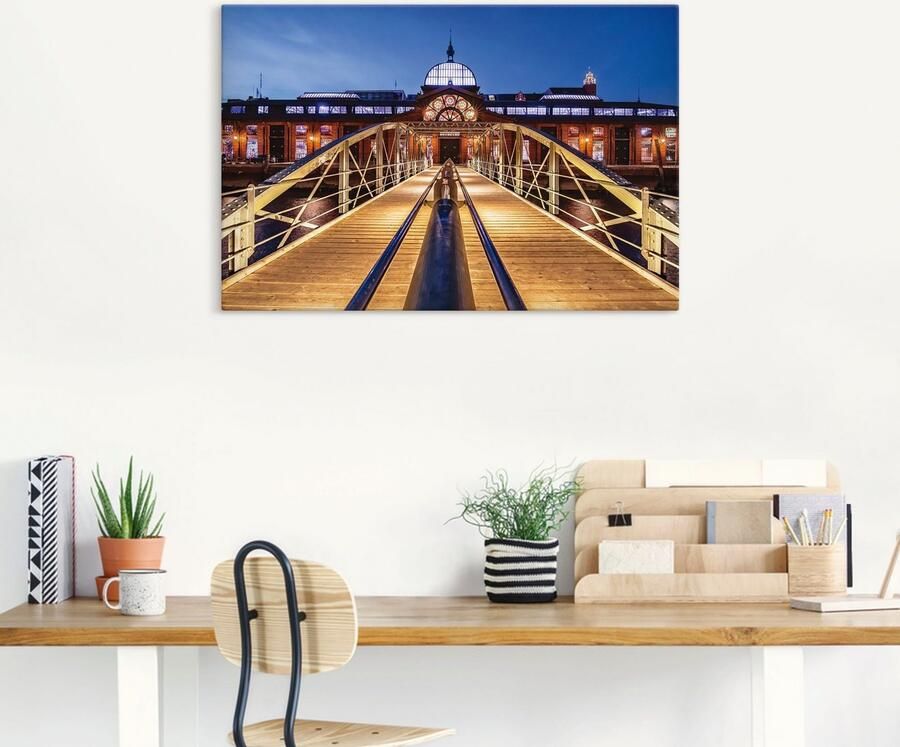 Artland Artprint op linnen Vismarkt Hamburg - Foto 5