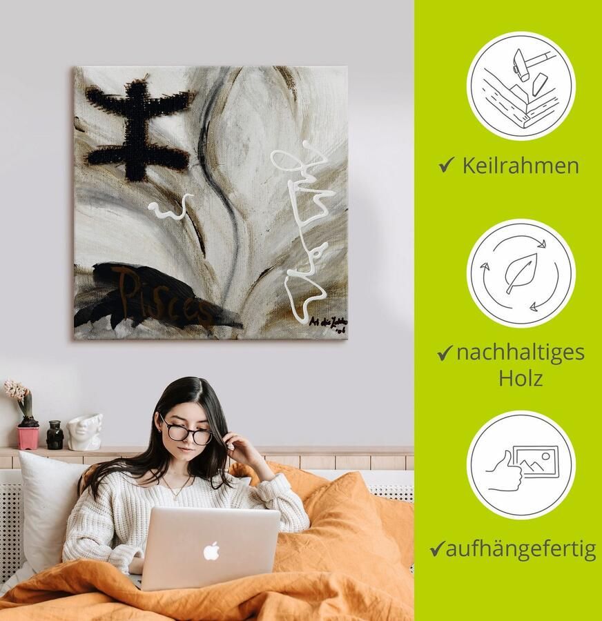 Artland Artprint Vissen als artprint op linnen in verschillende maten - Foto 2