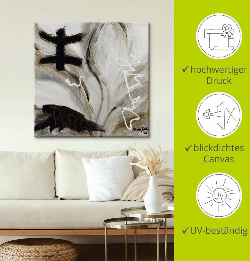 Artland Artprint Vissen als artprint op linnen in verschillende maten - Foto 3