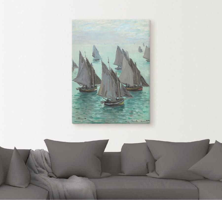Artland Artprint Vissersboten bij rustig weer als artprint op linnen poster in verschillende formaten maten - Foto 5