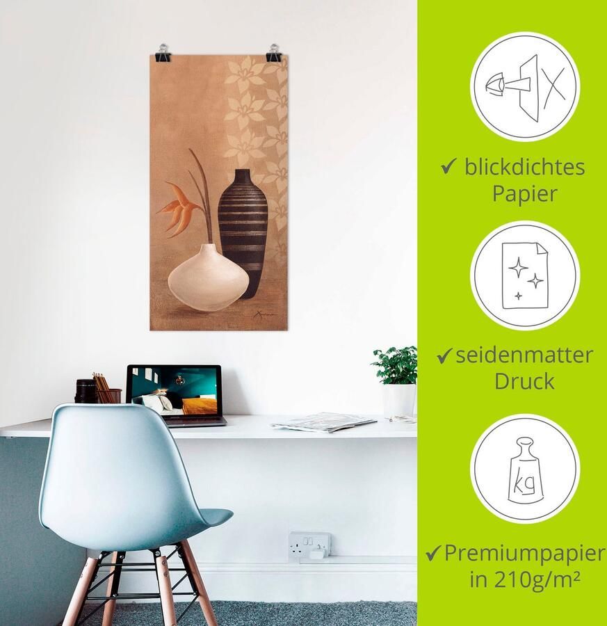 Artland Artprint Volumineuze vazen als artprint op linnen poster muursticker in verschillende maten - Foto 3