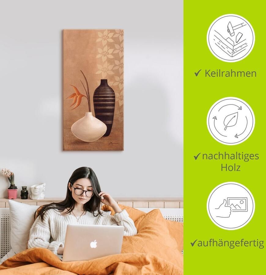 Artland Artprint Volumineuze vazen als artprint op linnen poster muursticker in verschillende maten - Foto 2