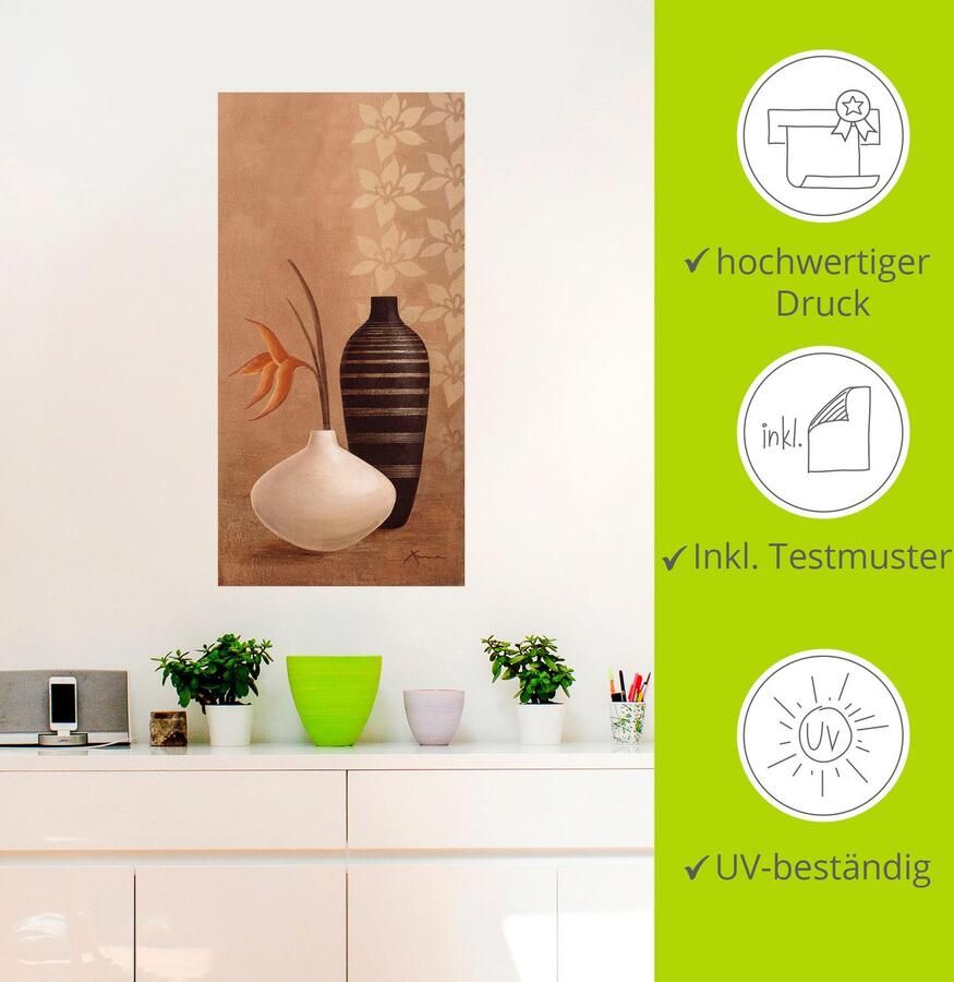Artland Artprint Volumineuze vazen als artprint op linnen poster muursticker in verschillende maten - Foto 3
