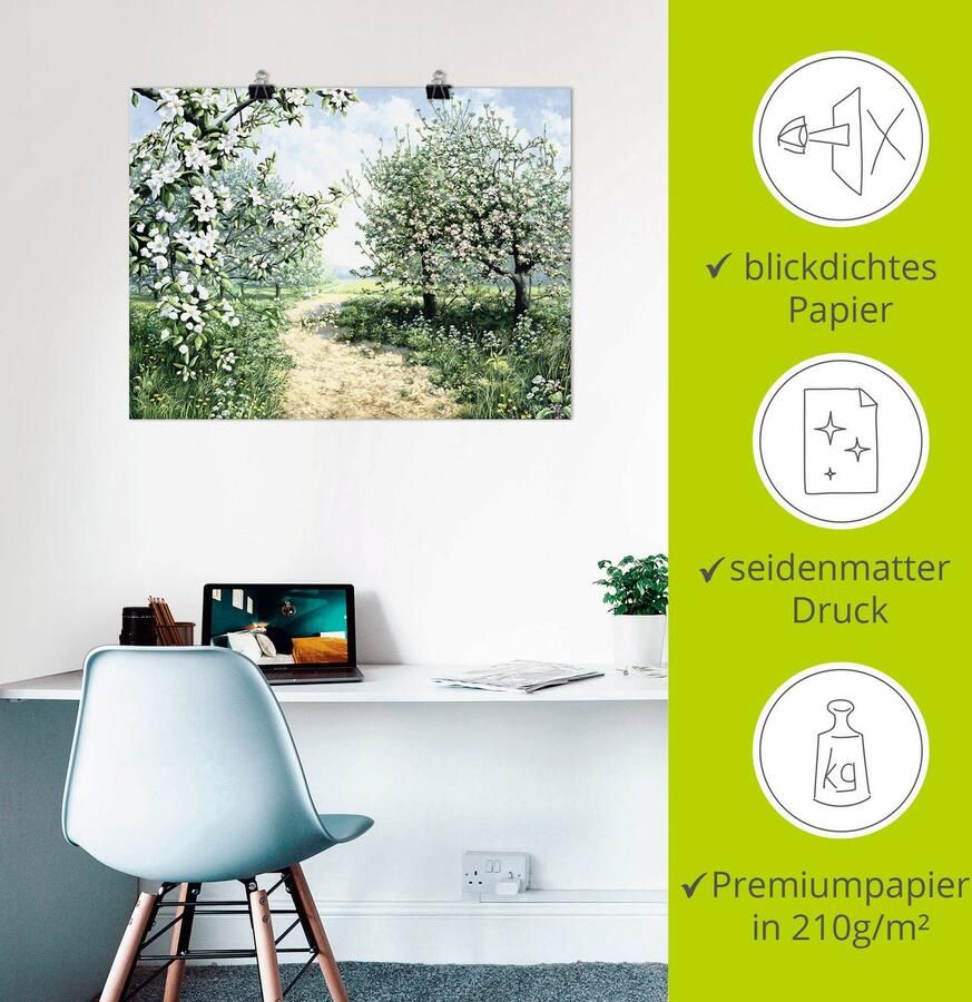 Artland Artprint Voorjaar I als artprint op linnen poster muursticker in verschillende maten - Foto 3