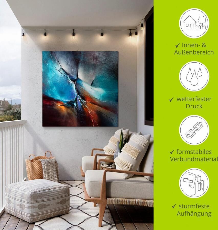 Artland Artprint Voorjaar in Eistobel als artprint van aluminium artprint voor buiten artprint op linnen in verschillende maten - Foto 4
