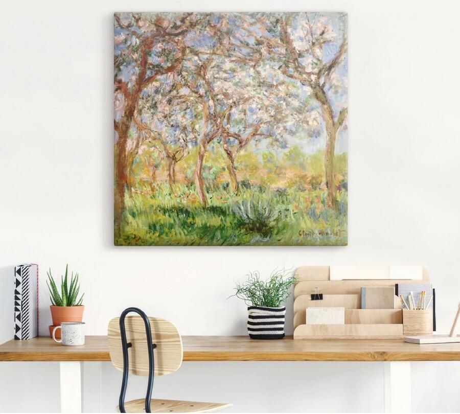 Artland Artprint Voorjaar in Giverny. als artprint op linnen poster in verschillende formaten maten - Foto 6