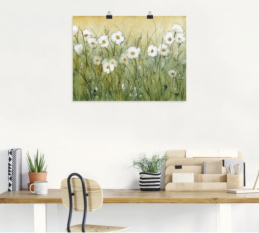 Artland Artprint Voorjaar met madeliefjes II als artprint van aluminium artprint voor buiten artprint op linnen poster muursticker - Foto 5