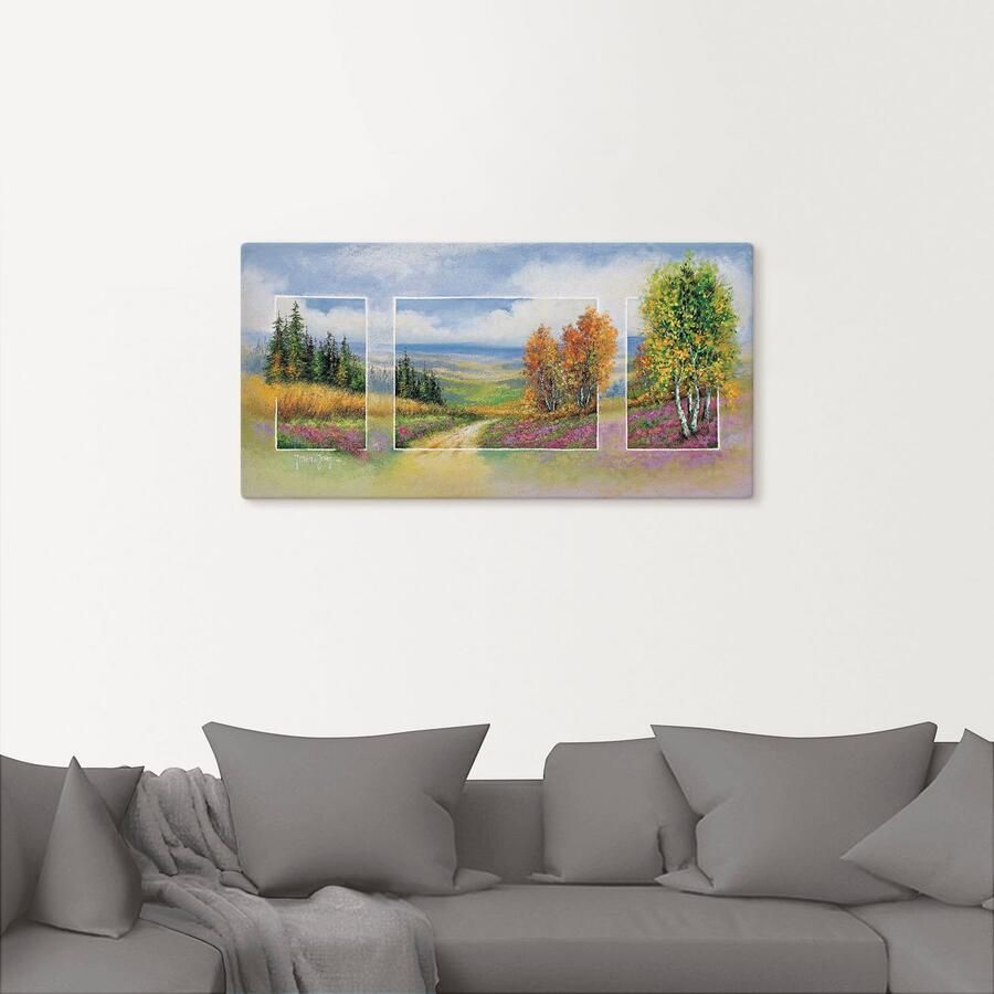 Artland Artprint Voorjaarg triptiek als artprint op linnen muursticker in verschillende maten