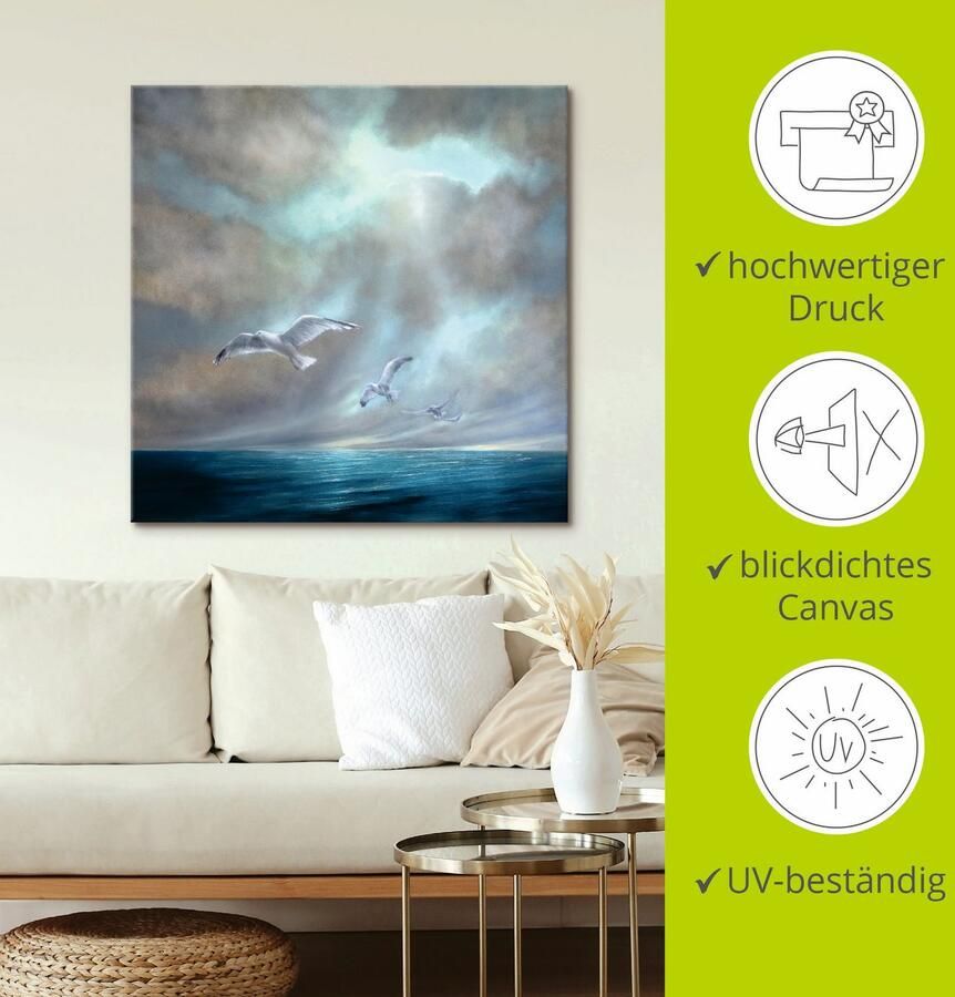 Artland Artprint Vrij zijn als artprint op linnen muursticker in verschillende maten - Foto 2