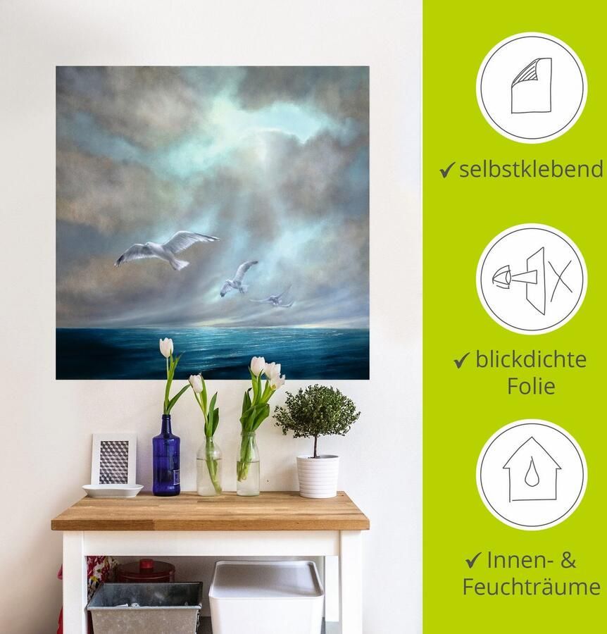 Artland Artprint Vrij zijn als artprint op linnen muursticker in verschillende maten - Foto 3