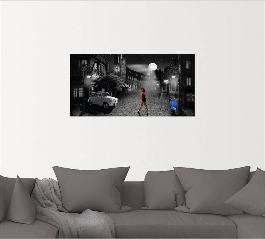 Artland Artprint Vrije avond in bella Italia als artprint van aluminium artprint voor buiten artprint op linnen poster muursticker - Foto 4