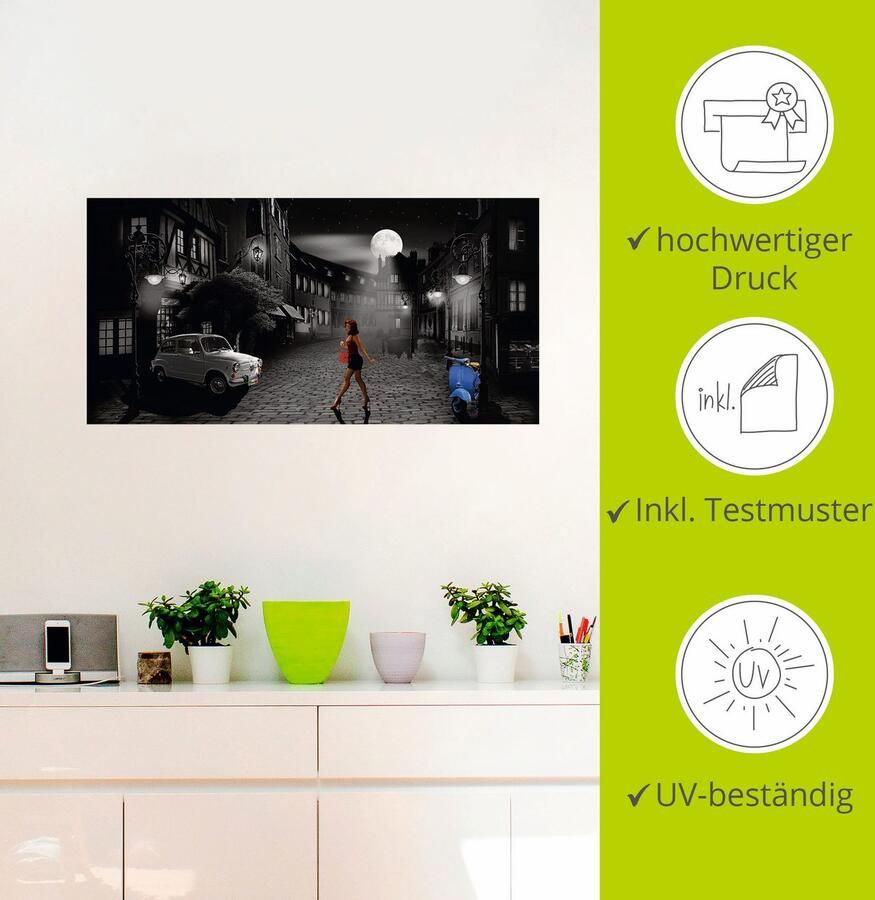 Artland Artprint Vrije avond in bella Italia als artprint van aluminium artprint voor buiten artprint op linnen poster muursticker - Foto 2