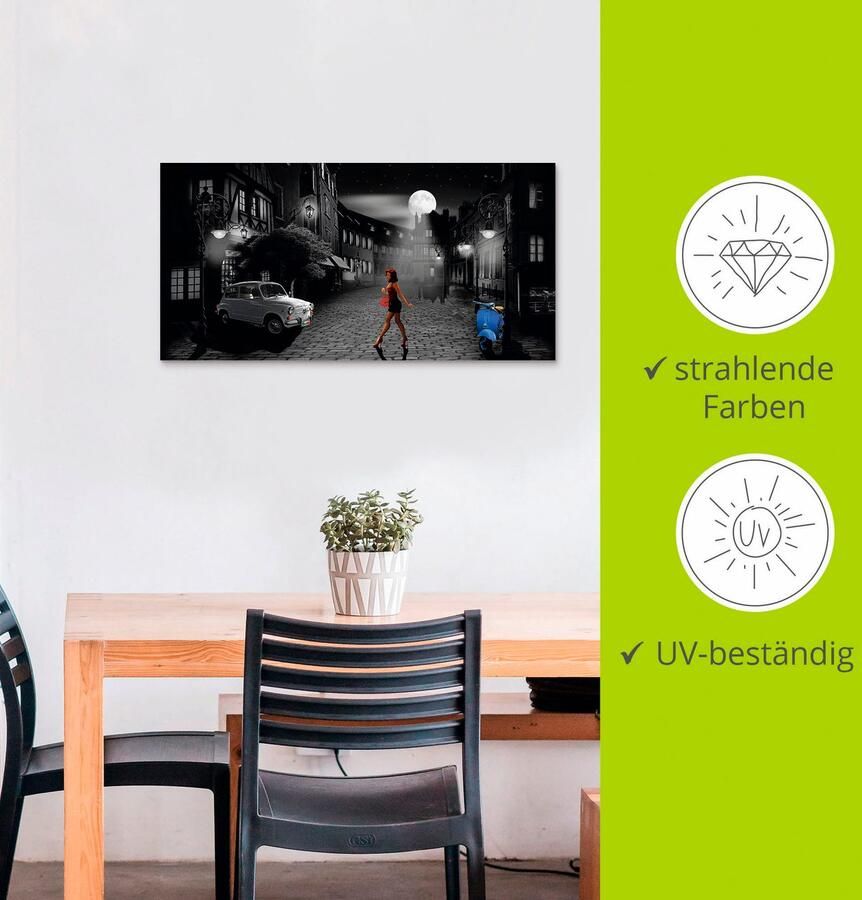 Artland Artprint Vrije avond in bella Italia als artprint van aluminium artprint voor buiten artprint op linnen poster muursticker - Foto 2