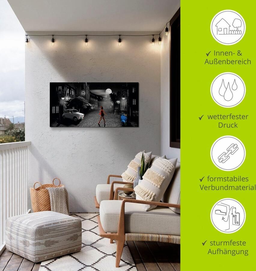 Artland Artprint Vrije avond in bella Italia als artprint van aluminium artprint voor buiten artprint op linnen poster muursticker - Foto 3