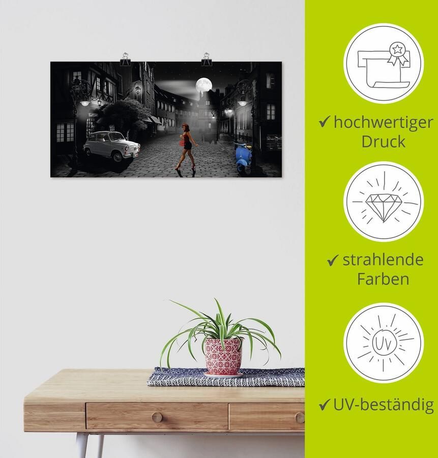 Artland Artprint Vrije avond in bella Italia als artprint van aluminium artprint voor buiten artprint op linnen poster muursticker - Foto 3