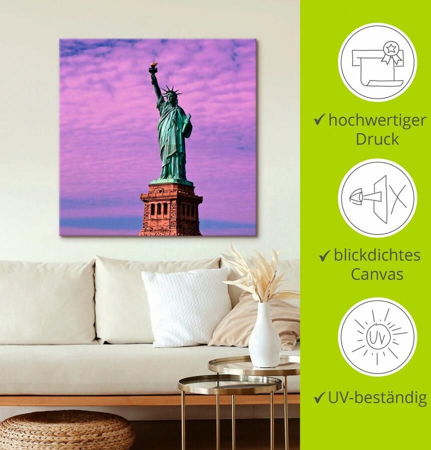 Artland Artprint Vrijheidsbeeld als artprint op linnen poster in verschillende formaten maten - Foto 2