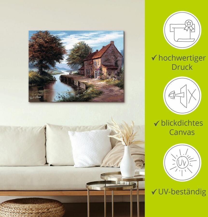 Artland Artprint Vroege morgen als artprint op linnen poster in verschillende formaten maten - Foto 2