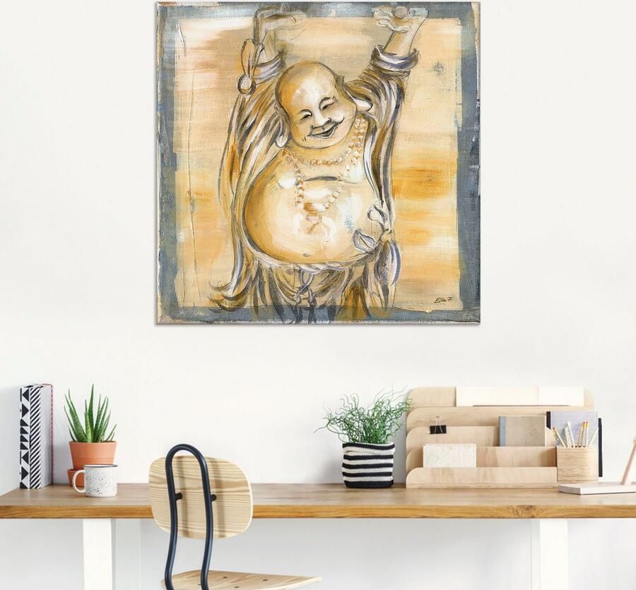 Artland Artprint Vrolijke boeddha II als artprint van aluminium artprint voor buiten artprint op linnen poster muursticker - Foto 5