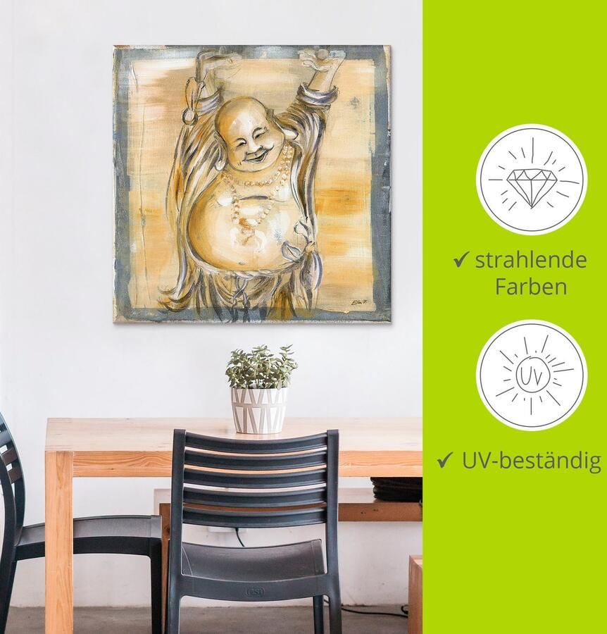 Artland Artprint Vrolijke boeddha II als artprint van aluminium artprint voor buiten artprint op linnen poster muursticker - Foto 3