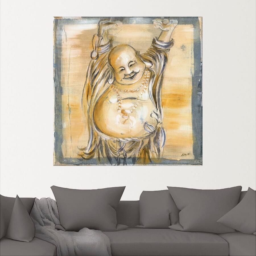 Artland Artprint Vrolijke boeddha II als artprint van aluminium artprint voor buiten artprint op linnen poster muursticker - Foto 2