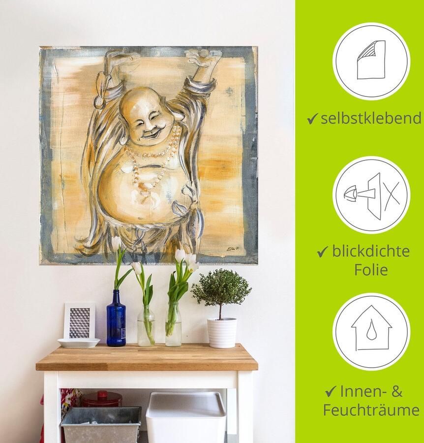Artland Artprint Vrolijke boeddha II als artprint van aluminium artprint voor buiten artprint op linnen poster muursticker - Foto 4