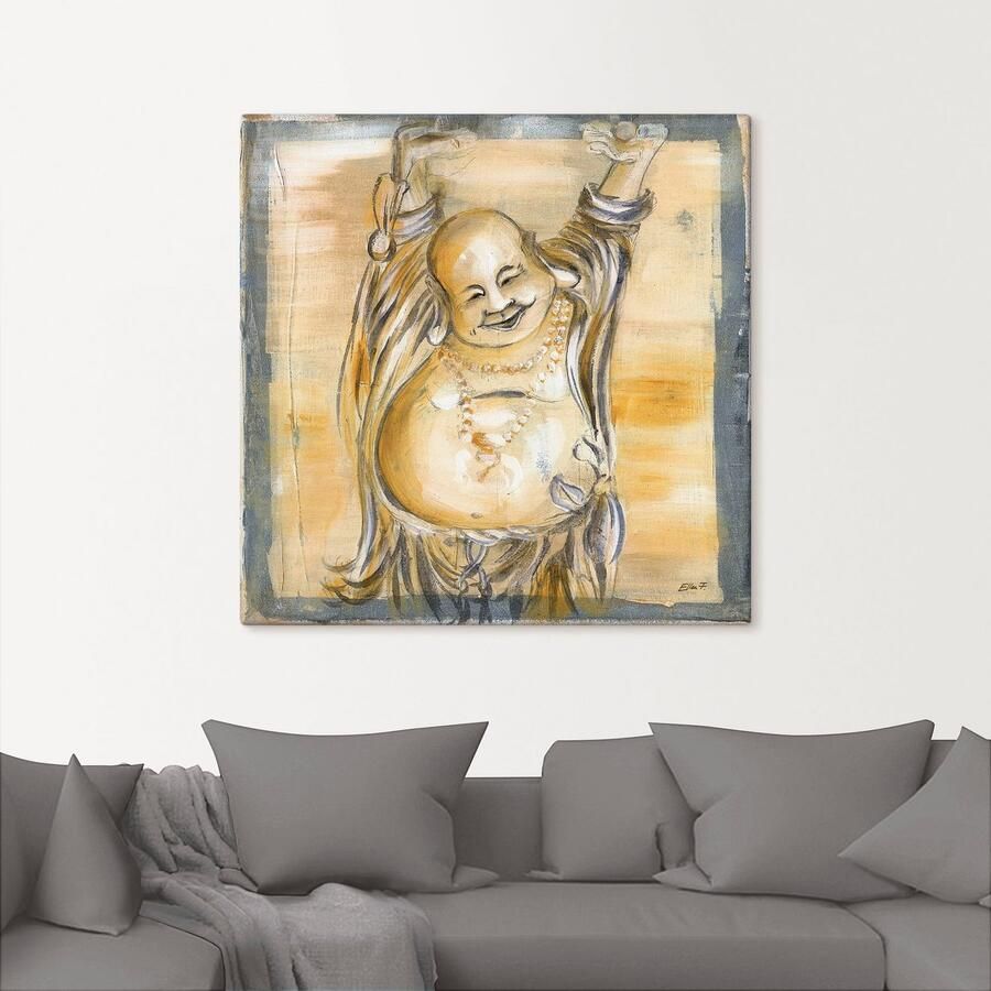 Artland Artprint Vrolijke boeddha II als artprint van aluminium artprint voor buiten artprint op linnen poster muursticker - Foto 2