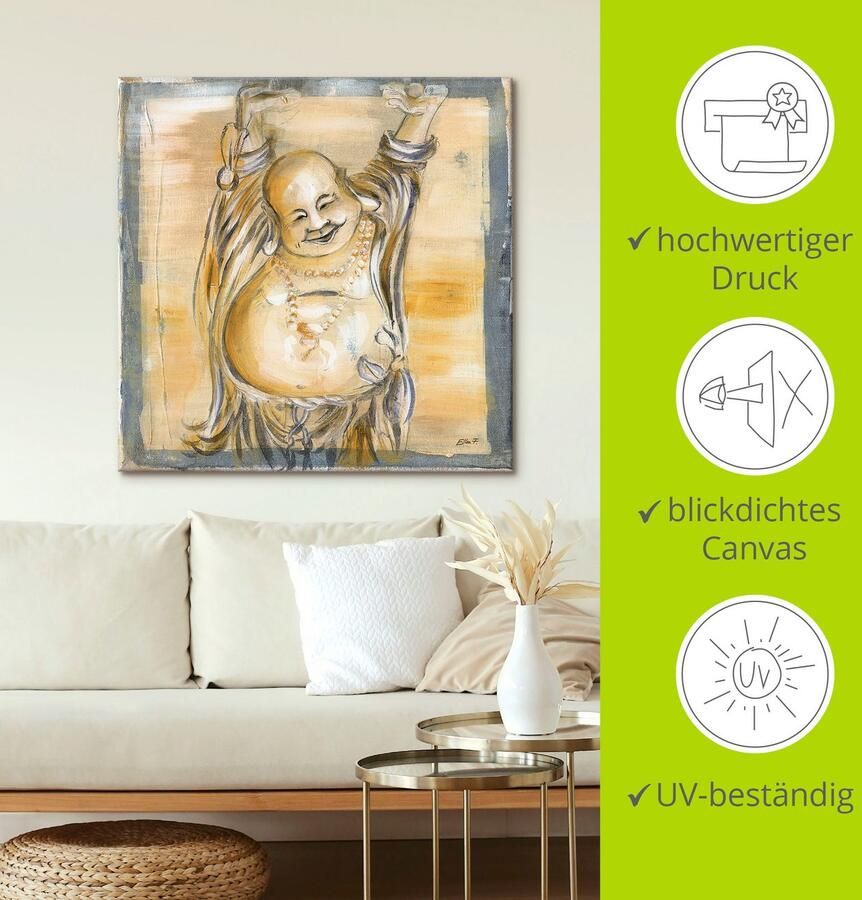 Artland Artprint Vrolijke boeddha II als artprint van aluminium artprint voor buiten artprint op linnen poster muursticker - Foto 4