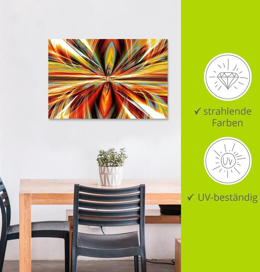 Artland Artprint Vuurkorf als artprint van aluminium artprint voor buiten artprint op linnen in verschillende maten - Foto 3