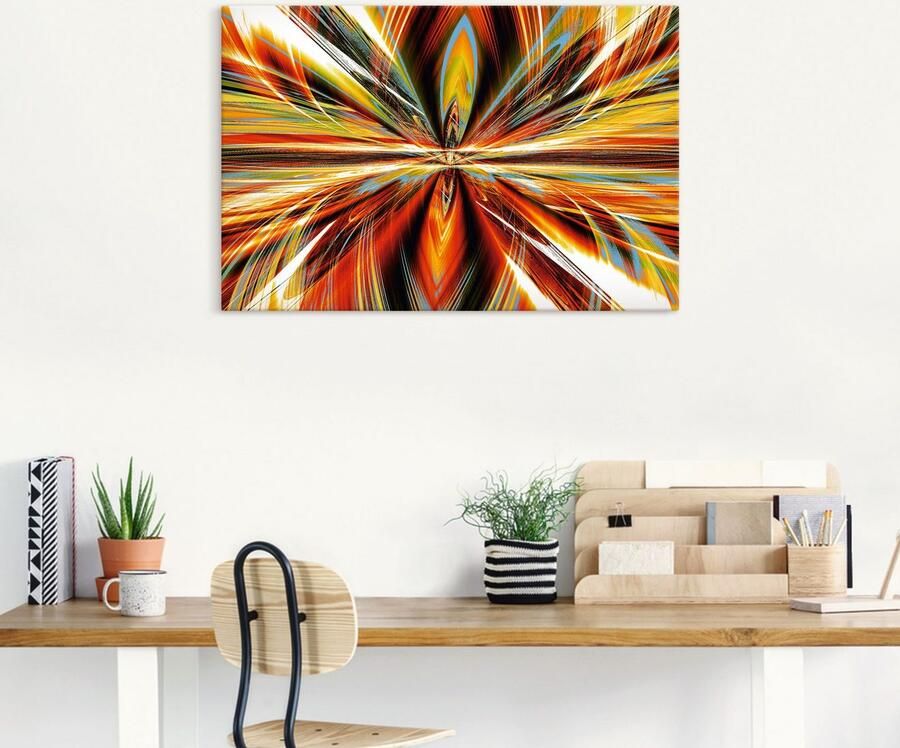 Artland Artprint Vuurkorf als artprint van aluminium artprint voor buiten artprint op linnen in verschillende maten - Foto 5