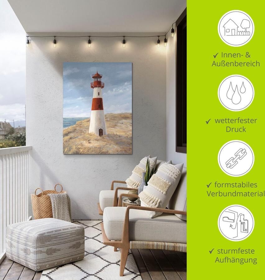 Artland Artprint Vuurtoren I als artprint van aluminium artprint op linnen muursticker verschillende maten - Foto 4