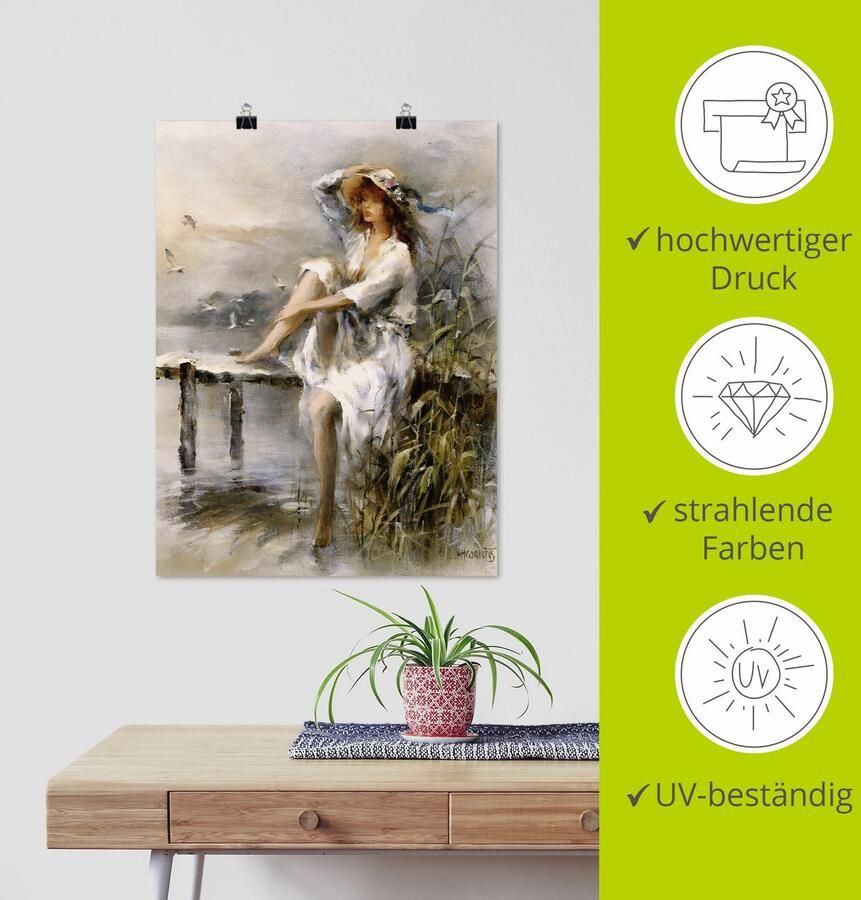 Artland Artprint Waterkant als artprint op linnen poster muursticker in verschillende maten - Foto 3