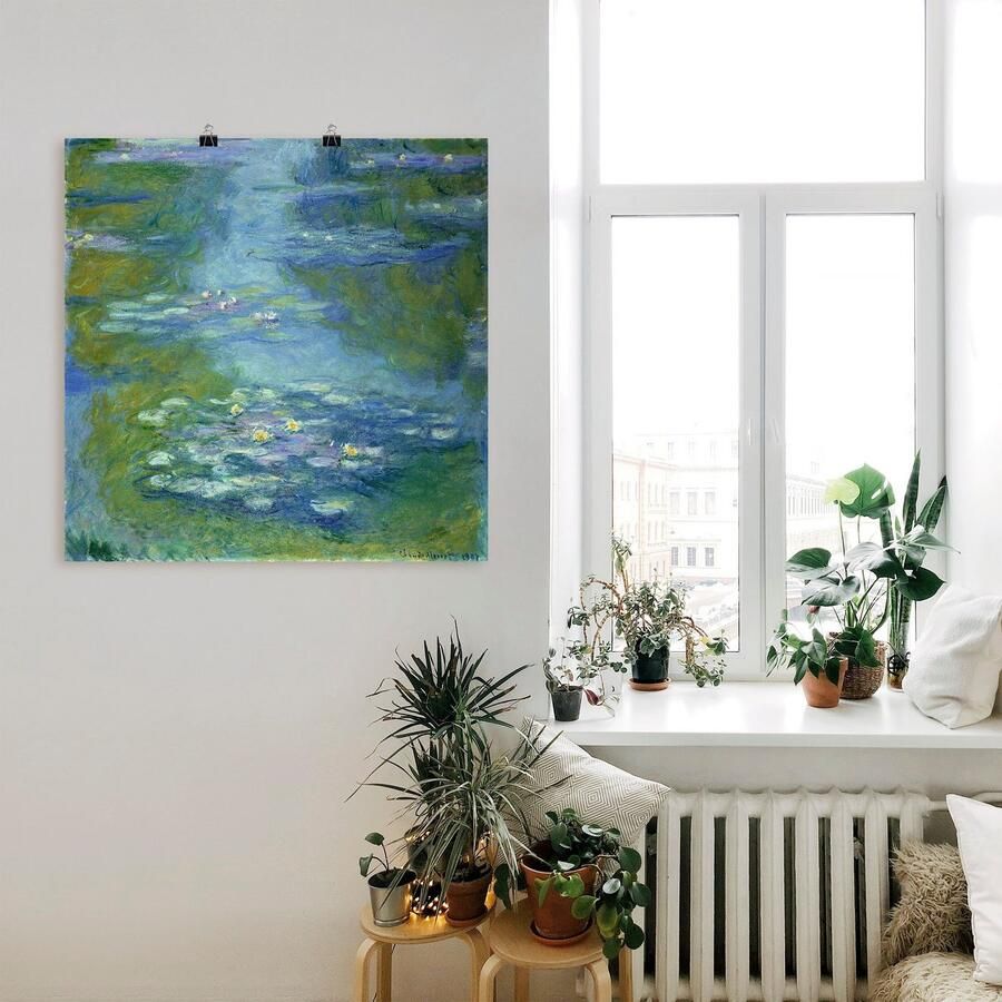 Artland Artprint Waterlelies. 1907 als artprint op linnen poster in verschillende formaten maten