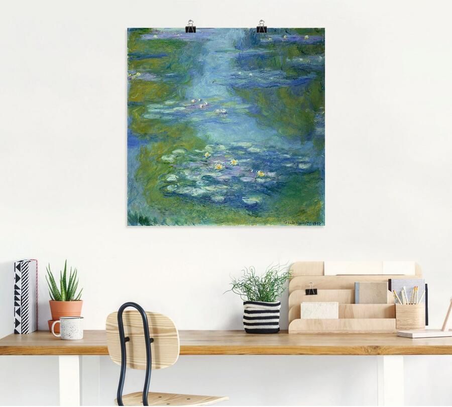 Artland Artprint Waterlelies. 1907 als artprint op linnen poster in verschillende formaten maten - Foto 4